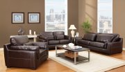 Decca Brown Top Gain Leather Modern Sofa 50215 by Acme Furniture